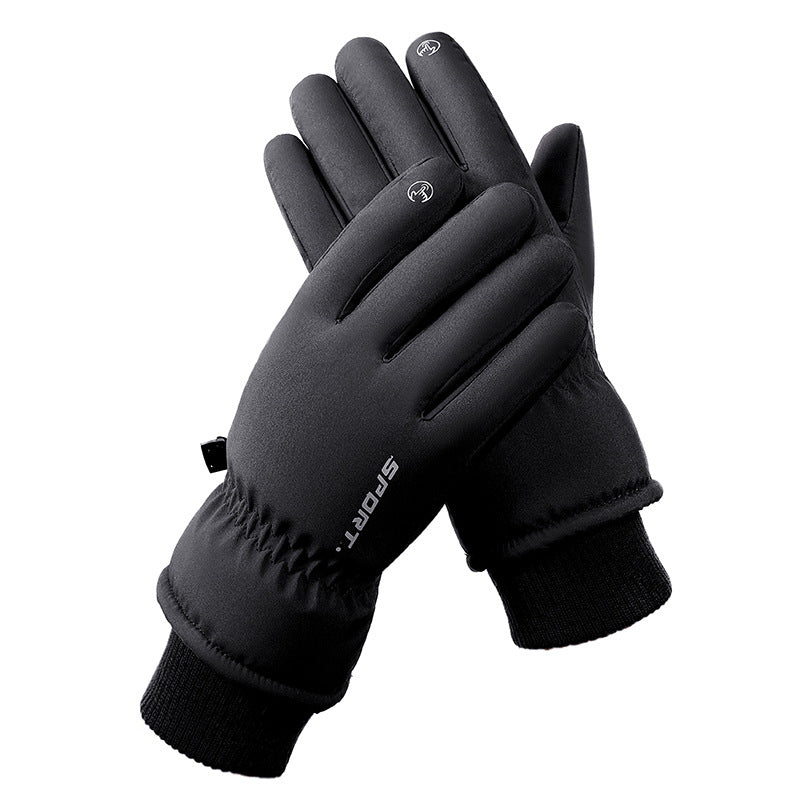 Winter New Ski Gloves Men Men Outdoor Cycling Touchscreen Warm Fleece Padded Gloves Waterproof Non-slip